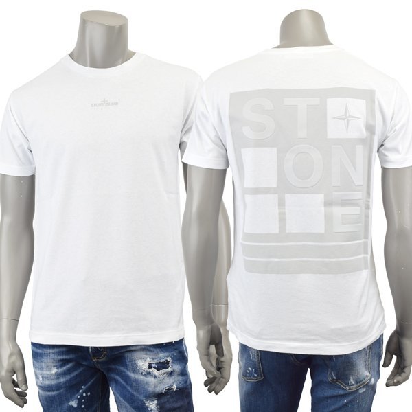 新品【XLサイズ】STONE ISLAND ストーンアイランド GARMENT DYED SHORT SLEEVE T-SHIRT/Tシャツ/ホワイト/78152NS94 V0001