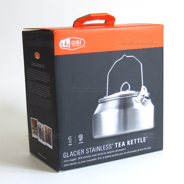 新品│送料無料│ジーエスアイ アウトドアーズ グレイシャー ステンレス ケトル 1L★GSI Glacier Stainless Kettle ブッシュクラフト対応_パッケージデザインは異なる場合があります