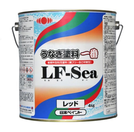 日本ペイント　うなぎ塗料一番　LF-SEA　青　4kg　ブルー　船底塗料　送料無料