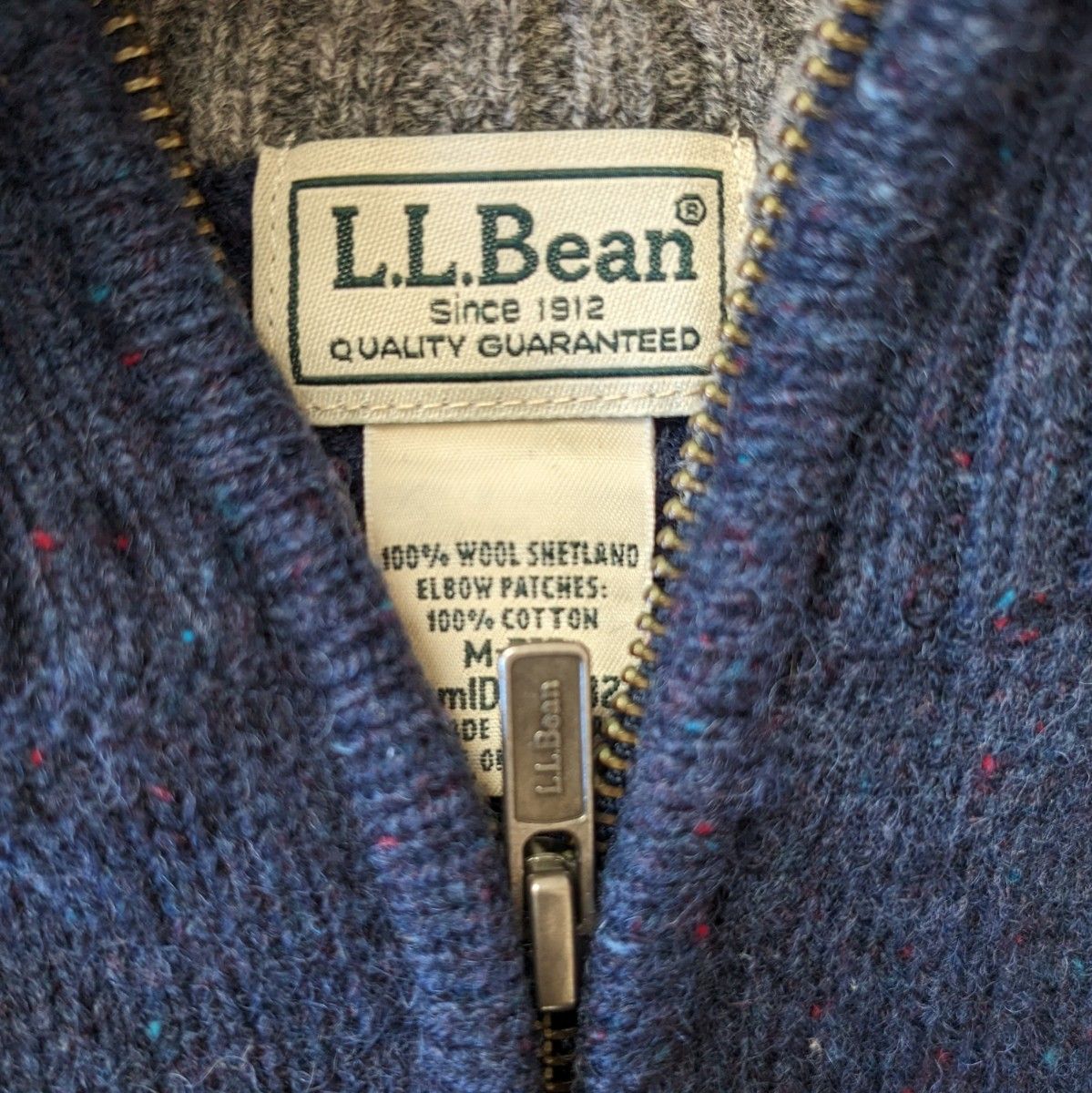 L.L.Bean エルエルビーン ウール ネップ ハーフジップ セーター