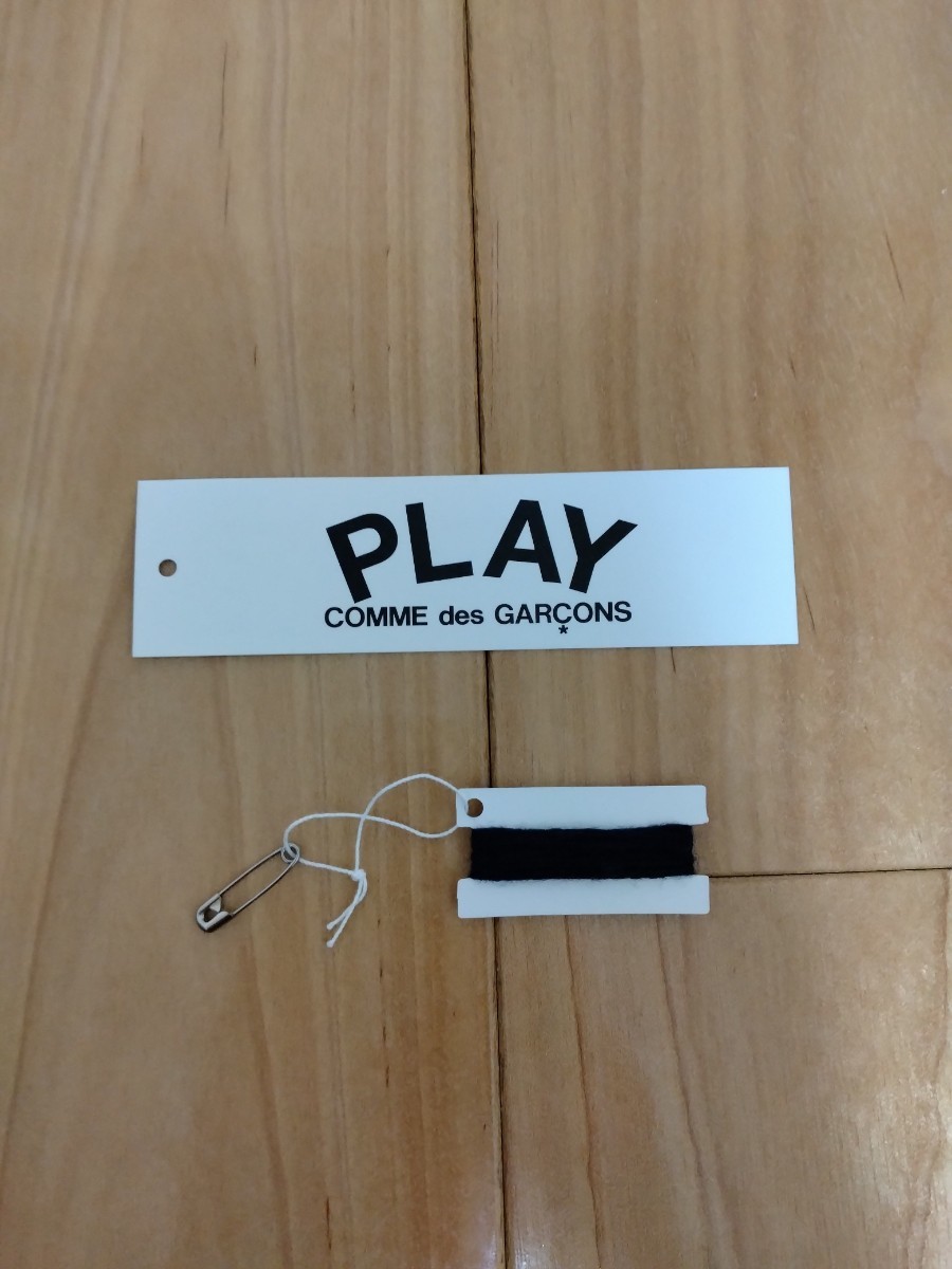 極美品 送料無料 PLAY COMME des GARCONS プレイコムデギャルソン ウールカーディガン サイズＭ ネイビー 赤ハート_画像5