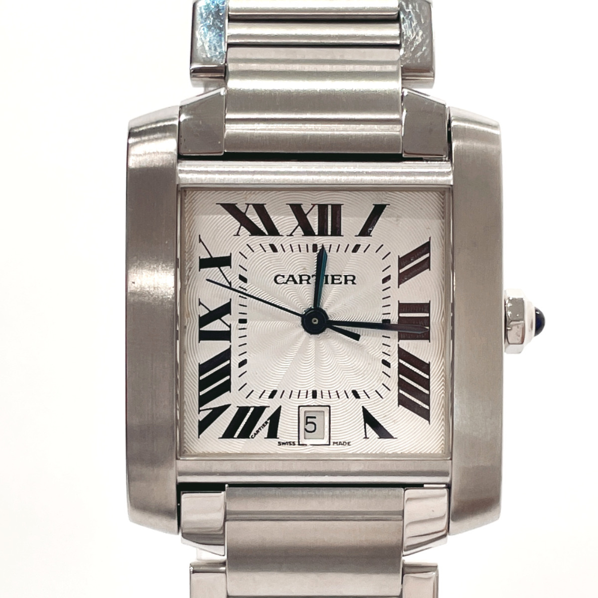 カルティエ CARTIER 腕時計 W51002Q3 タンクフランセーズ LM ステンレススチール シルバー 自動巻き