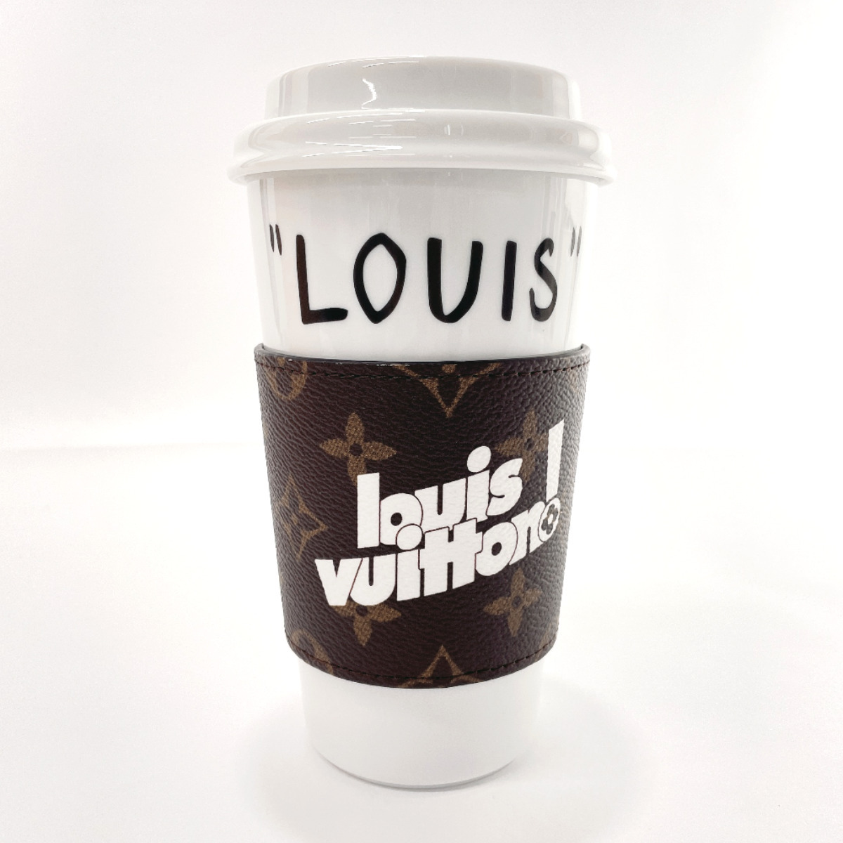 ルイヴィトン LOUIS VUITTON マグカップ GI0653 モノグラム カップ ルイ マグカップ 陶器 ホワイト 未使用品_画像1