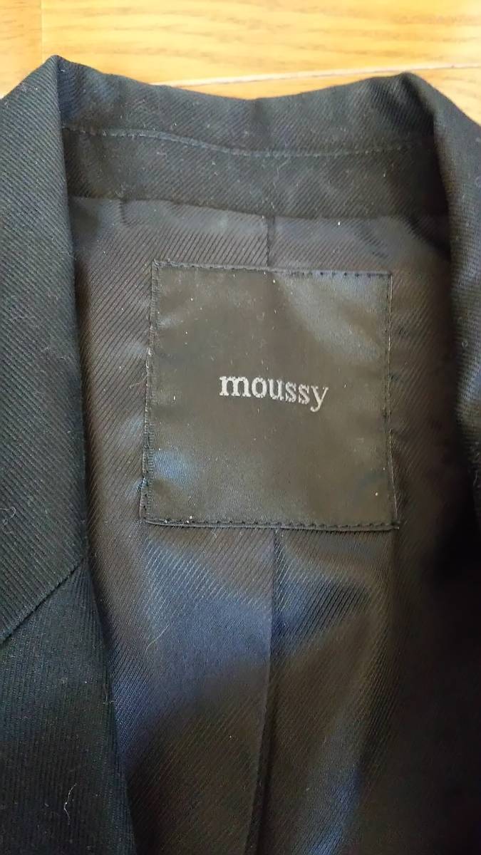 moussy black. jacket 