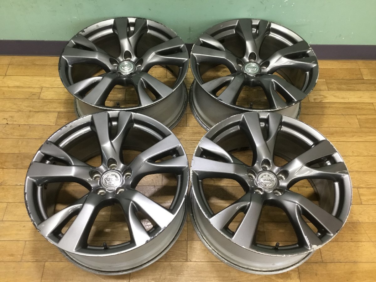 1円スタート!日産 Y51 フーガ タイプS 純正 ホイール 20×9J+43 PCD114