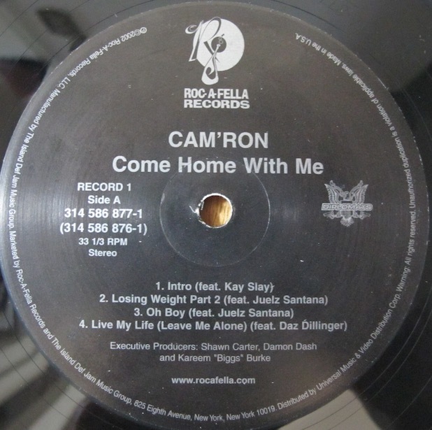 CAM’RON - COME HOME WITH ME US盤2LP (US / ROC-A-FELLA / 2002年) (DIPLOMATS / JAY-Z / JUELZ SANTANA / JIMMY JONES)_画像6