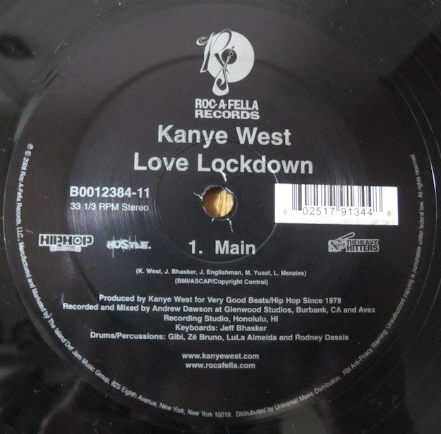 KANYE WEST - LOVE LOCKDOWN US盤12インチ (US / ROC-A-FELLA / 2008年)_画像5