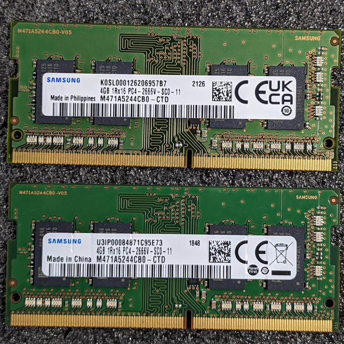 [Используется] DDR4 SODIMM 8GB (4GB2 PATCE) SAMSUNG M471A5244CB0-CTD [DDR4-2666 PC4-21300]