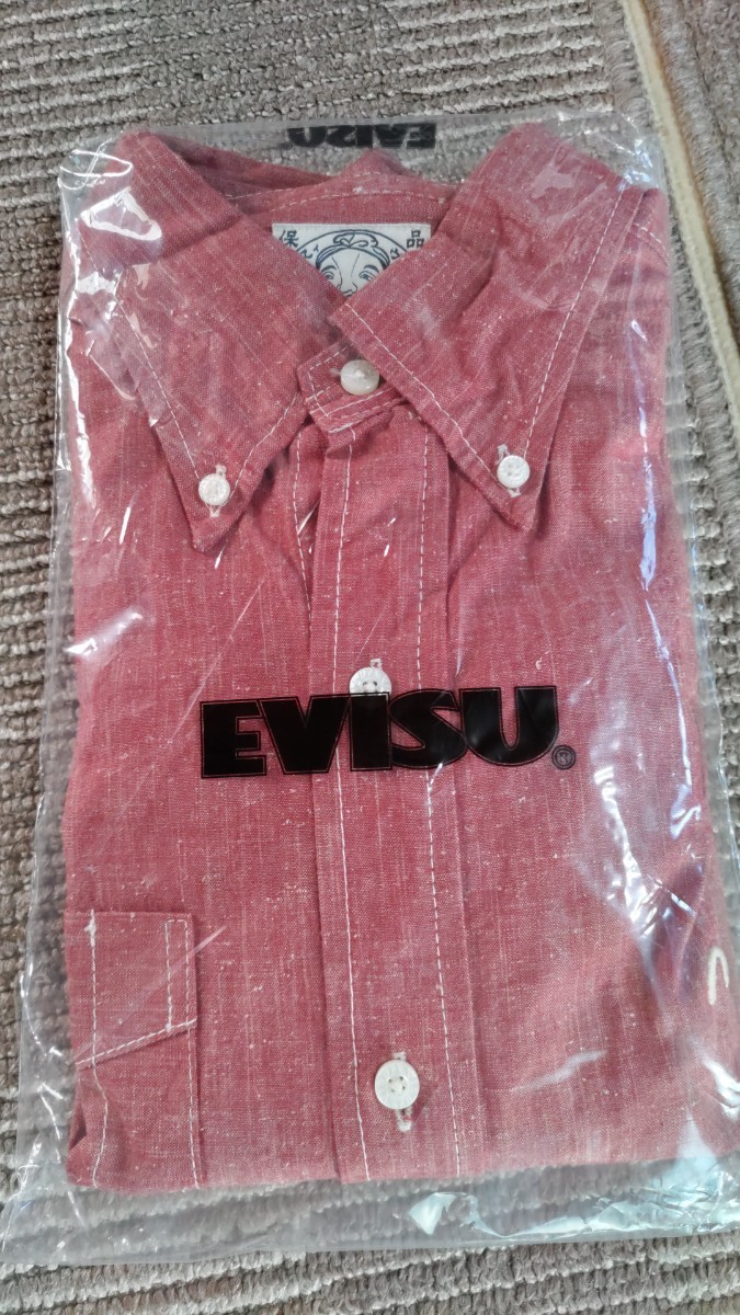 EVISU エヴィス　サッポロ長袖シャツ　サイズ38　新品未使用　送料無料_画像1