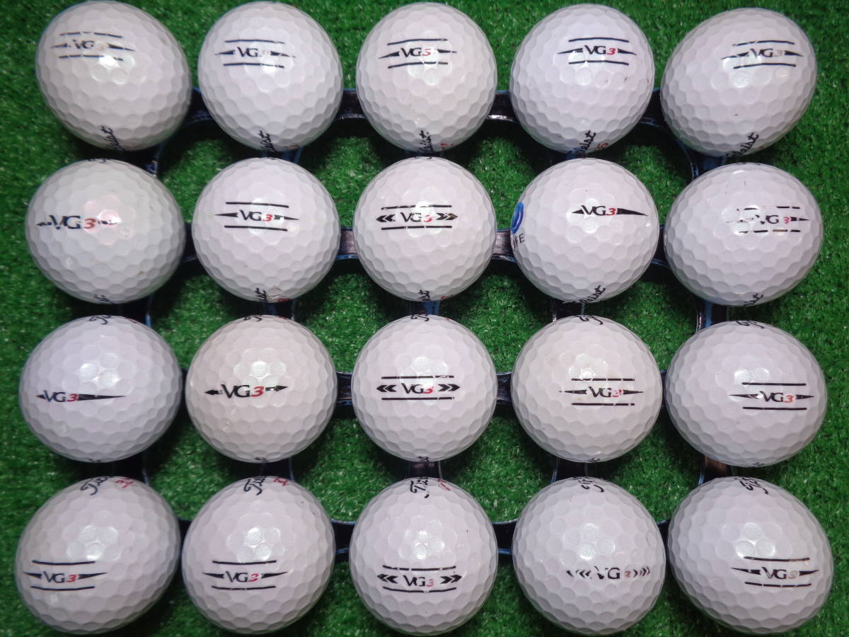 [TL622] タイトリスト ブイジースリー 年代色々 Titleist VG3 20球 ロストボール【中古】_画像3