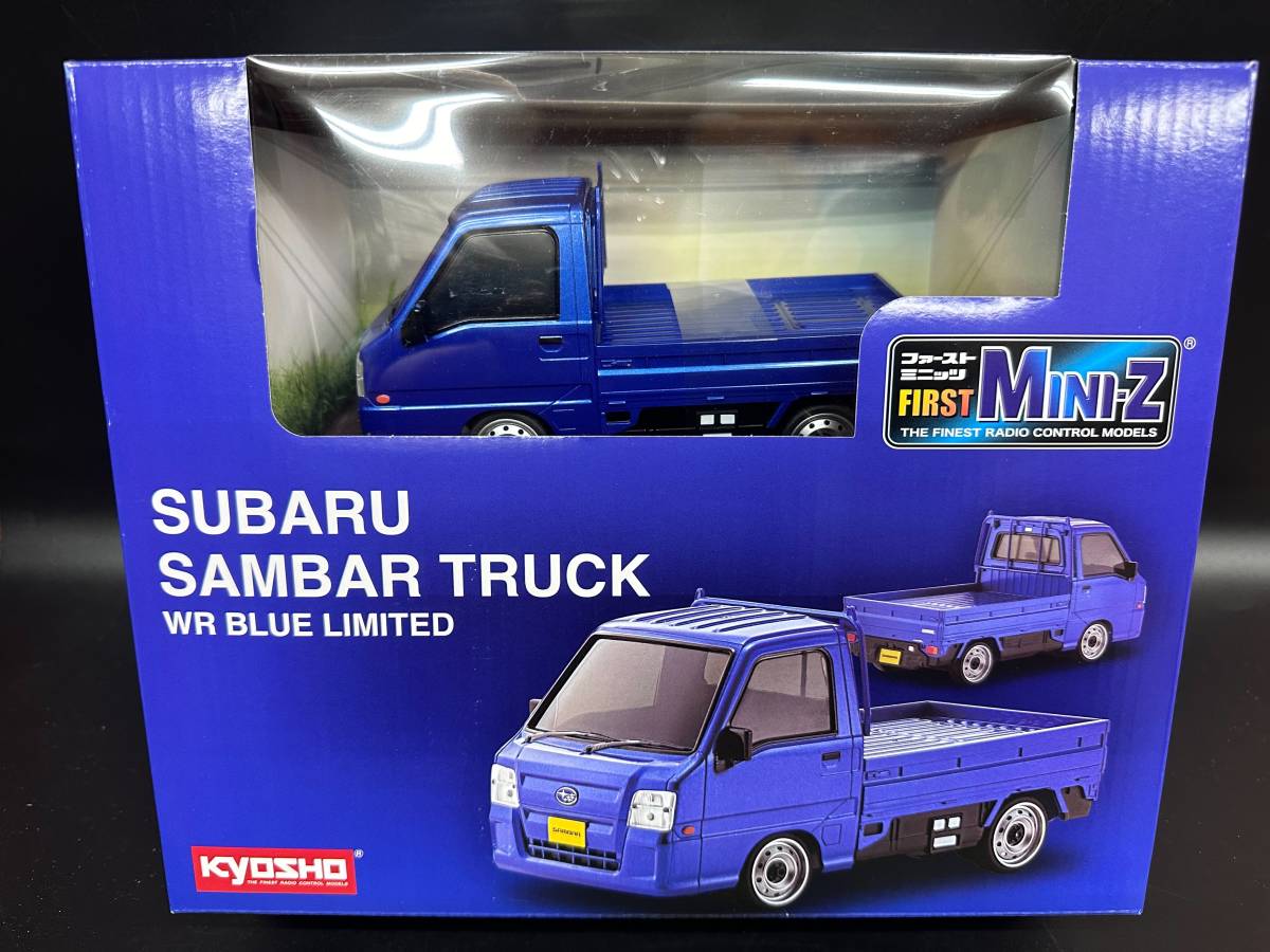 超希少限定品 スバル サンバートラック WR BLUE LIMITED ファーストミニッツ 京商 ミニッツレーサー レディセット Mini-Z ブルーリミテッド