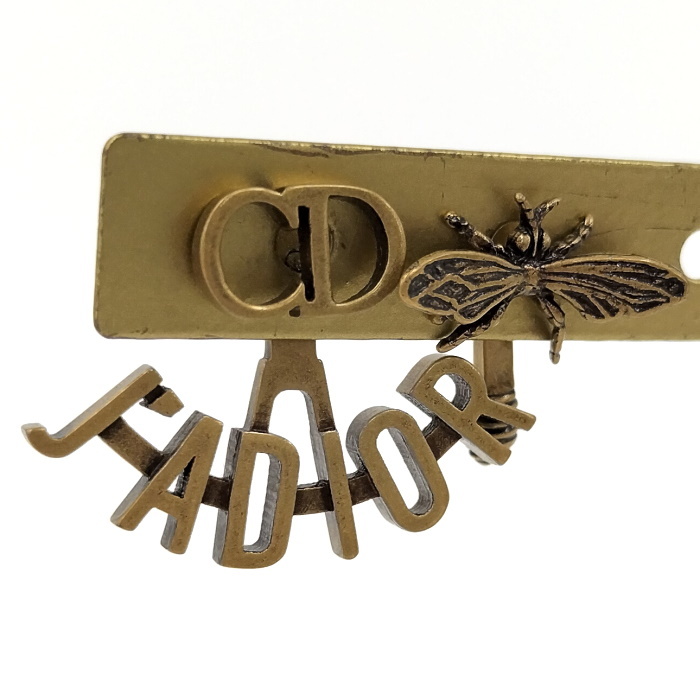 新着 【中古】Christian Dior ゴールド メッキ ピアス ピアス