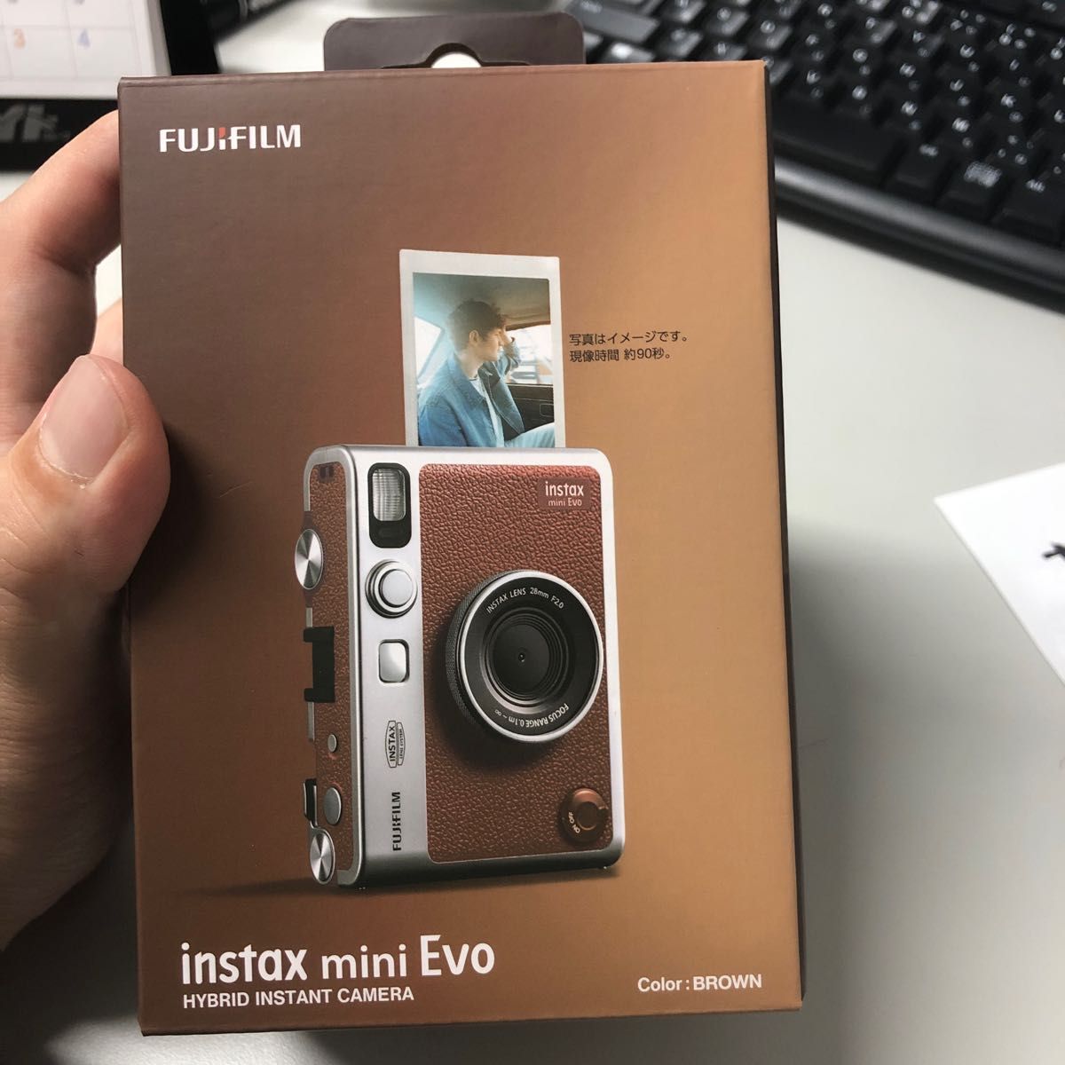 チェキ instax mini Evo USB Type-C対応モデル (ブラウン)|PayPayフリマ