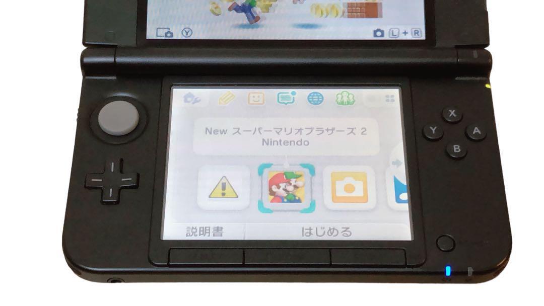 極美品 ほぼ新品 ニンテンドー 3DS LL シルバー ブラック 本体 動作確認済み タッチペン付き 任天堂 ゲーム機 美品 3DSLL 箱なし