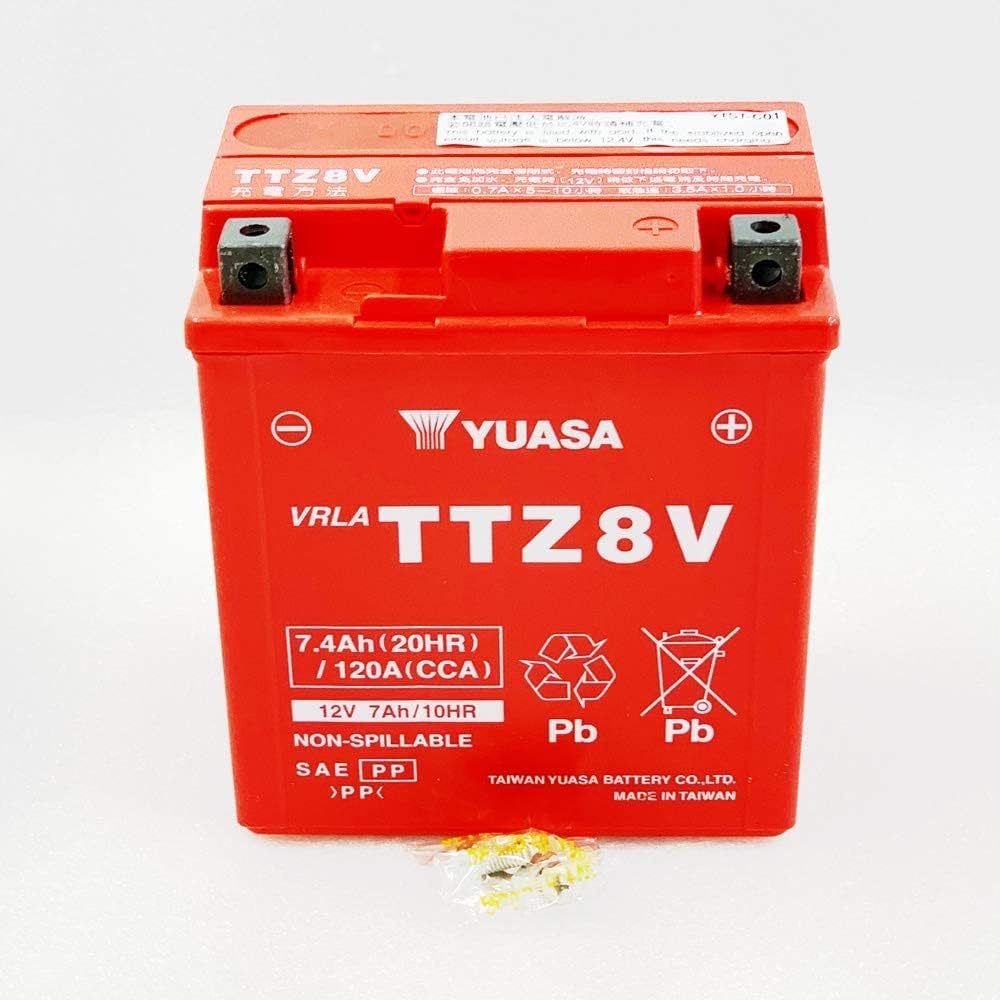 在庫有当日発送 充電済 台湾ユアサ（TAIWAN YUASA) TTZ8V 互換 GTZ8V YTZ8V YTX7L-BS PCX リード125 YZF-R25 YZF-R3A_画像3