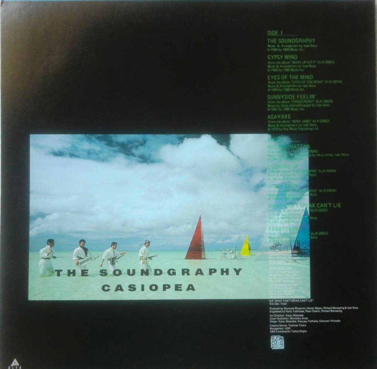 ★国内盤 LP★CASIOPEA/カシオペア★THE SOUNDGRAPHY/GYPSY WIND★84'JAZZ FUNK名盤★_画像2