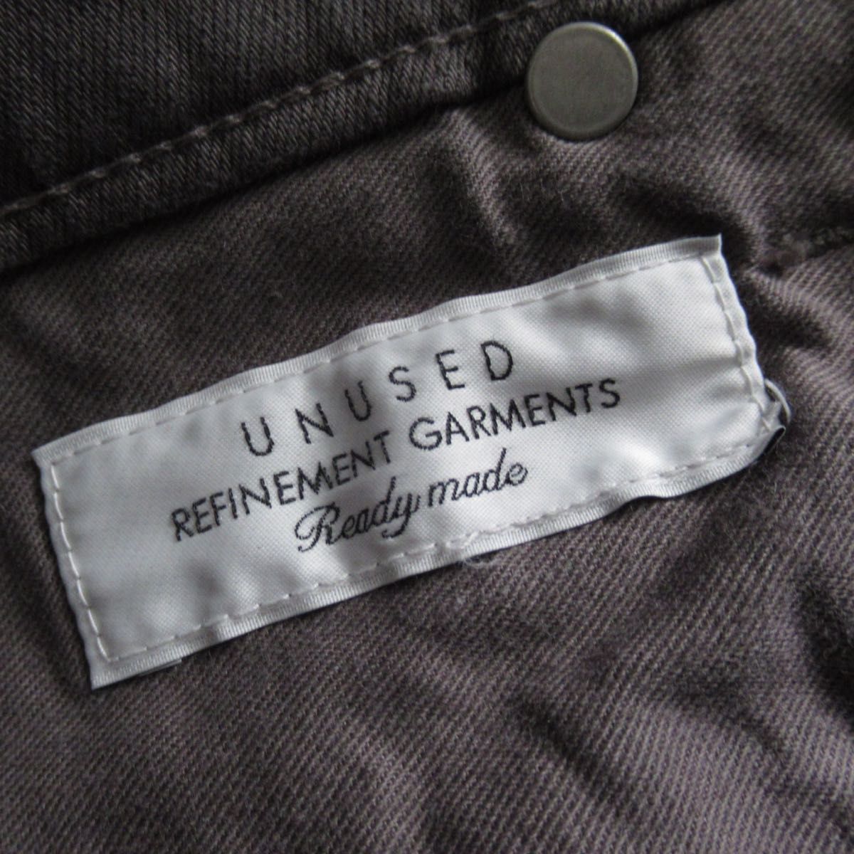 UNUSED テーパード ブラック デニム パンツ ジーンズ 42TALON Mサイズ メンズ アンユーズド グレー 高品質
