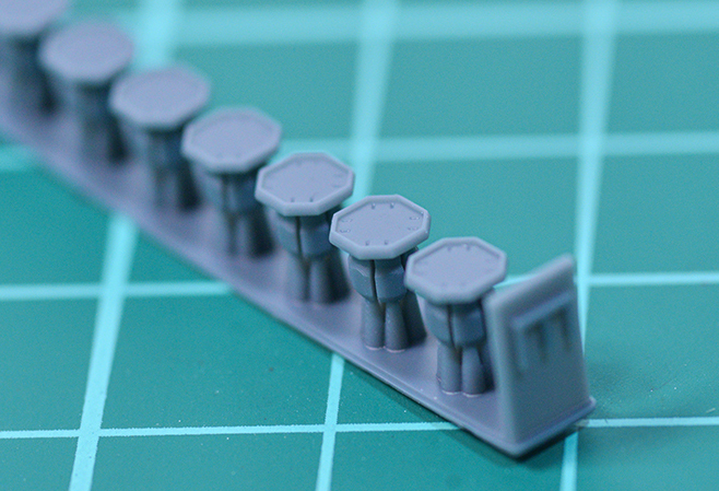 3mm穴用カバー(角型2種類セット)　3Dプリンター出力パーツ　汎用改造パーツ　ディティールアップ　1/144　ガンプラ、30MM等の改造に　2_画像3