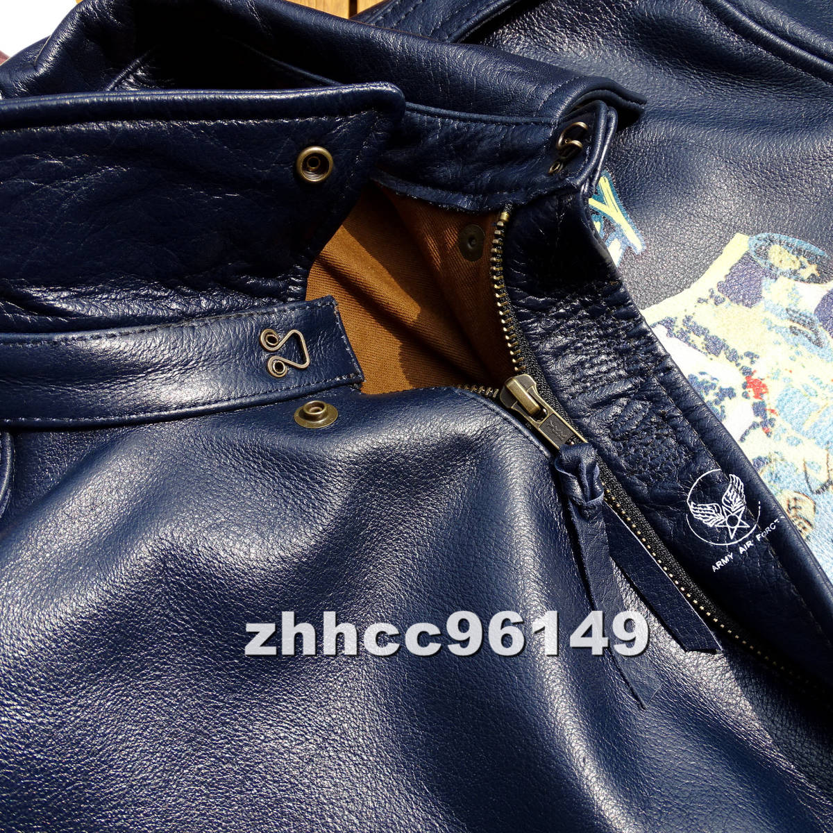 ■美品■A2フライトジャケットお洒落メンズコーデ 本革 最上級牛革 ライダース レザージャケット バイクウエア_画像3