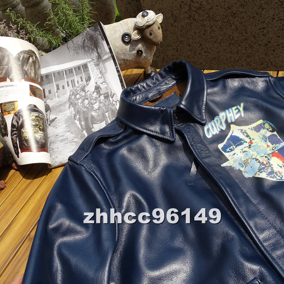 ■美品■A2フライトジャケットお洒落メンズコーデ 本革 最上級牛革 ライダース レザージャケット バイクウエア_画像10
