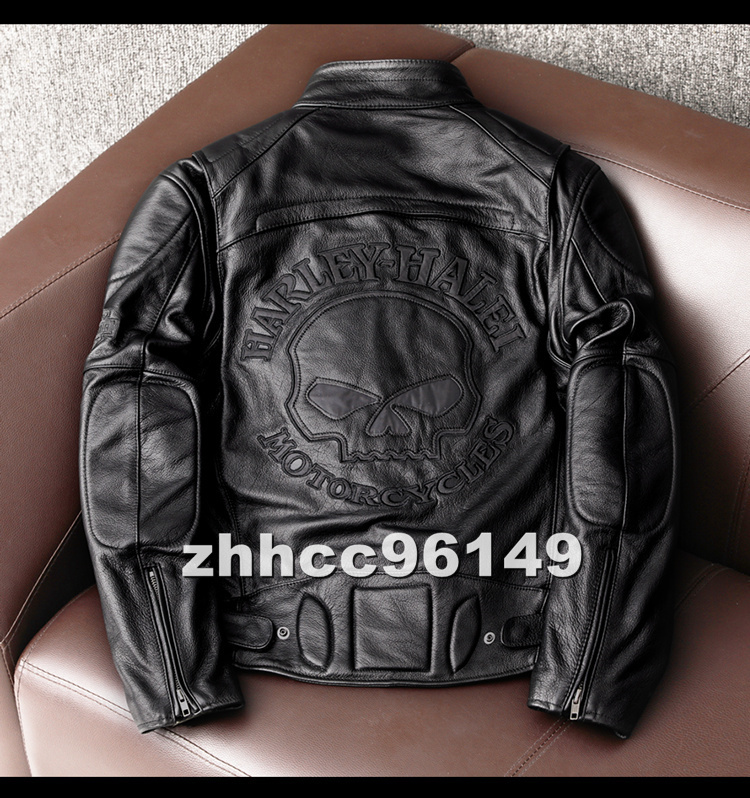 ■稀少品■レザージャケット 最上級 牛革 メンズ 革ジャン バイクウエア オートバイ ライダース ブルゾン 本革 S~5XL