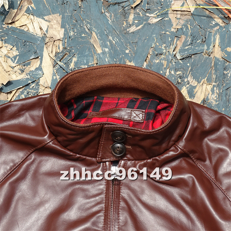 ■高級品■メンズ 革ジャン G9 JACKET レザージャケット 最上級 羊革 本革 ライダース バイクウエア オートバイ ブルゾン M~4XL_画像5