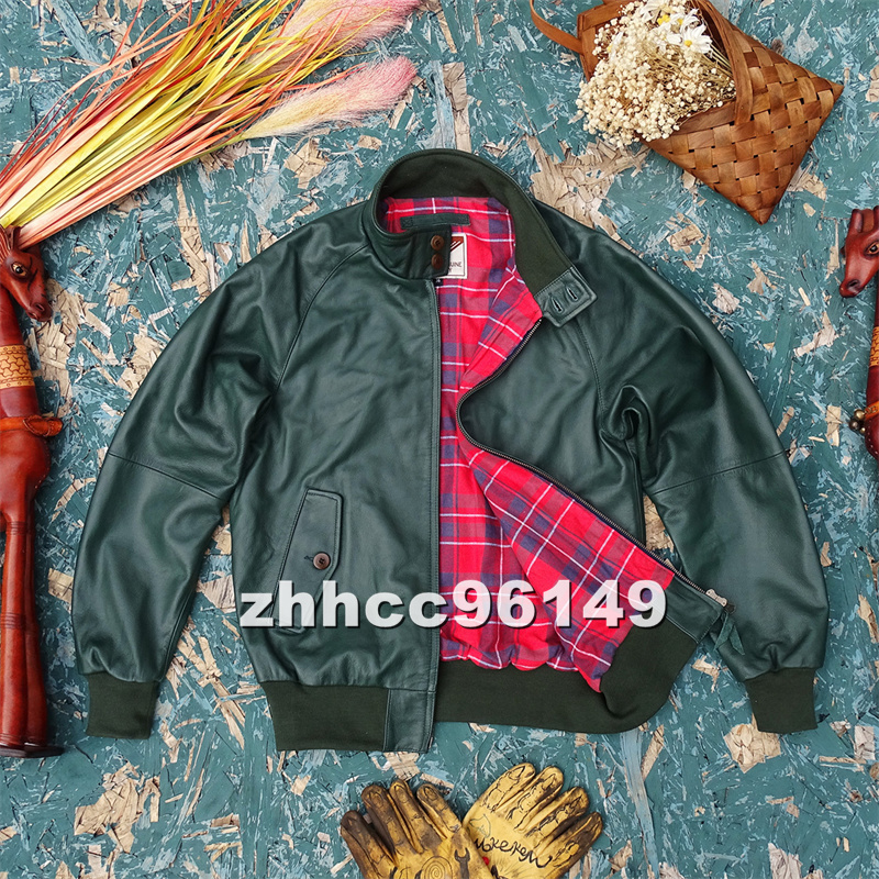 ■稀少品■メンズ 革ジャン G-9 Jacket イタリア レザージャケット 最上級 牛革 ライダース バイクウエア ブルゾン 本革 M~4XL_画像1