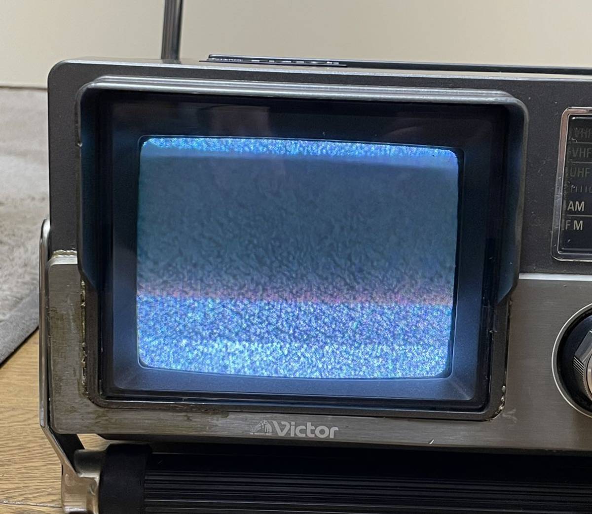 ビクター Victor カラーテレビモニターラジオカセッター CR-55V ラテカセ ラジカセ 動作品_画像5