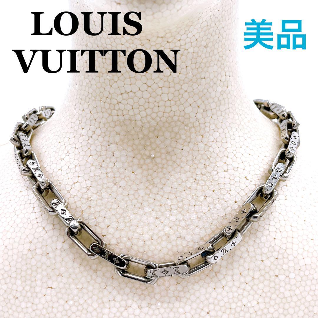  Louis Vuitton M64196kolie цепь монограмма колье metal 