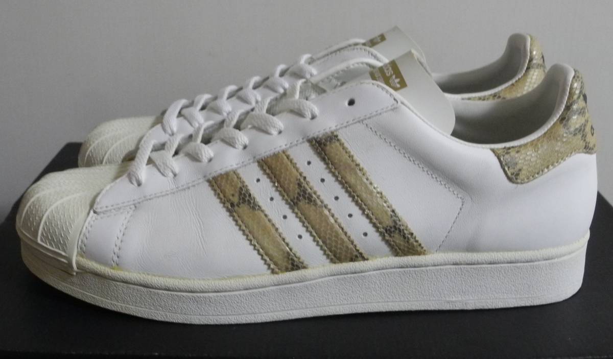 スーパースター 2001年製 JP28.5cm 蛇 672723 生産終了 スネーク ビンテージ adidas superstar snake vintage 天然皮革 古着 限定 日本企画