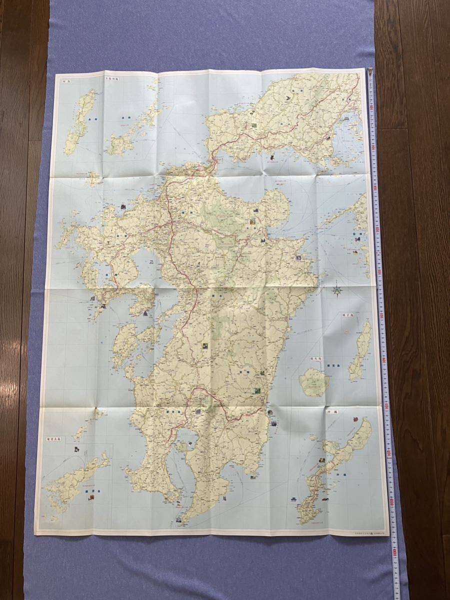 高速道路地図　中国　四国　九州　日本道路公団　　　　　昭和60年9月発行　古地図　1枚物_画像2