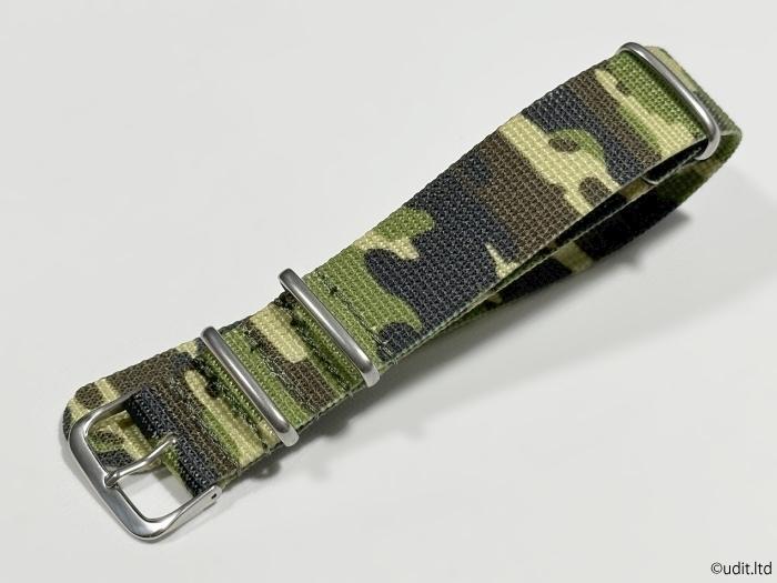  rug width :22mm camouflage NATO strap green wristwatch belt [ conform chu-da- Omega Breitling TAG Heuer etc. ] fabric ①