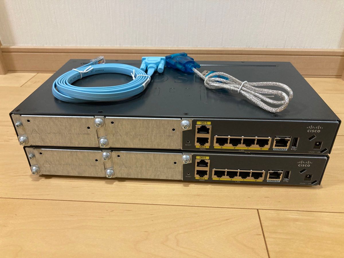 【CCNA、CCNP】2台Cisco  C841M