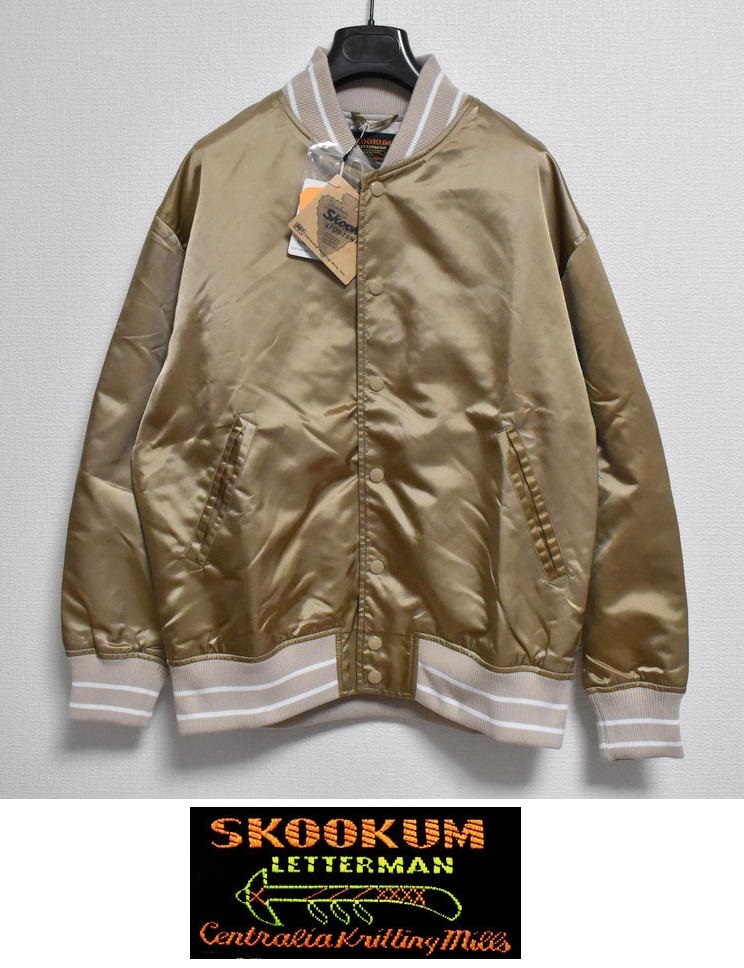 【送料無料】新品 ジャーナルスタンダード × スクーカム スタジャン M SKOOKUM ベージュ ★