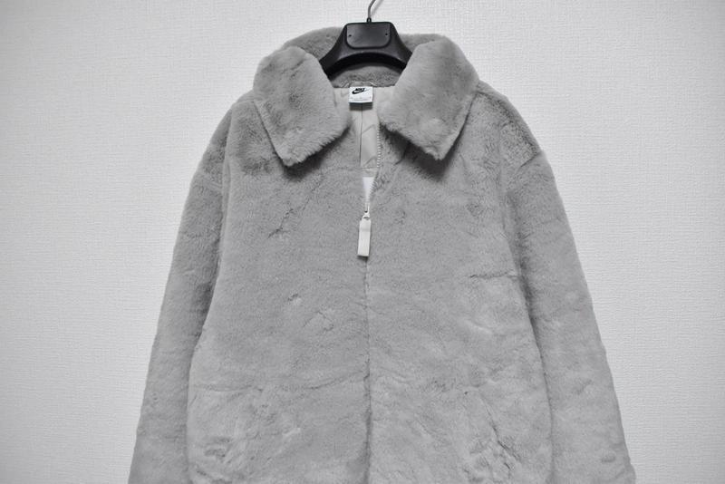 [ бесплатная доставка ] новый товар NIKE BIG SWOOSH длинный меховое пальто L DQ6839-012sushuswoshu*