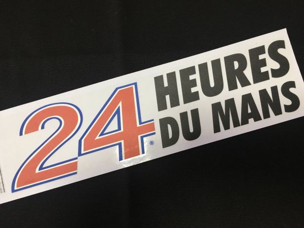 ルマン公式 24Hours Le Mans ロゴ std ステッカー 黒 ルノー シトロエン プジョー アルピーヌ 24時間耐久レースの画像1