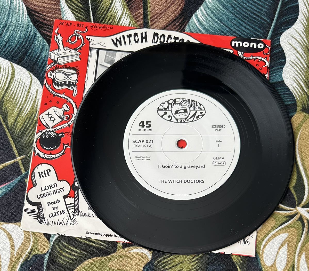 Witch Doctors 7inch Goin' To A Graveyard .. 1994 Germany Press.. Garage Rock ガレージ_画像3