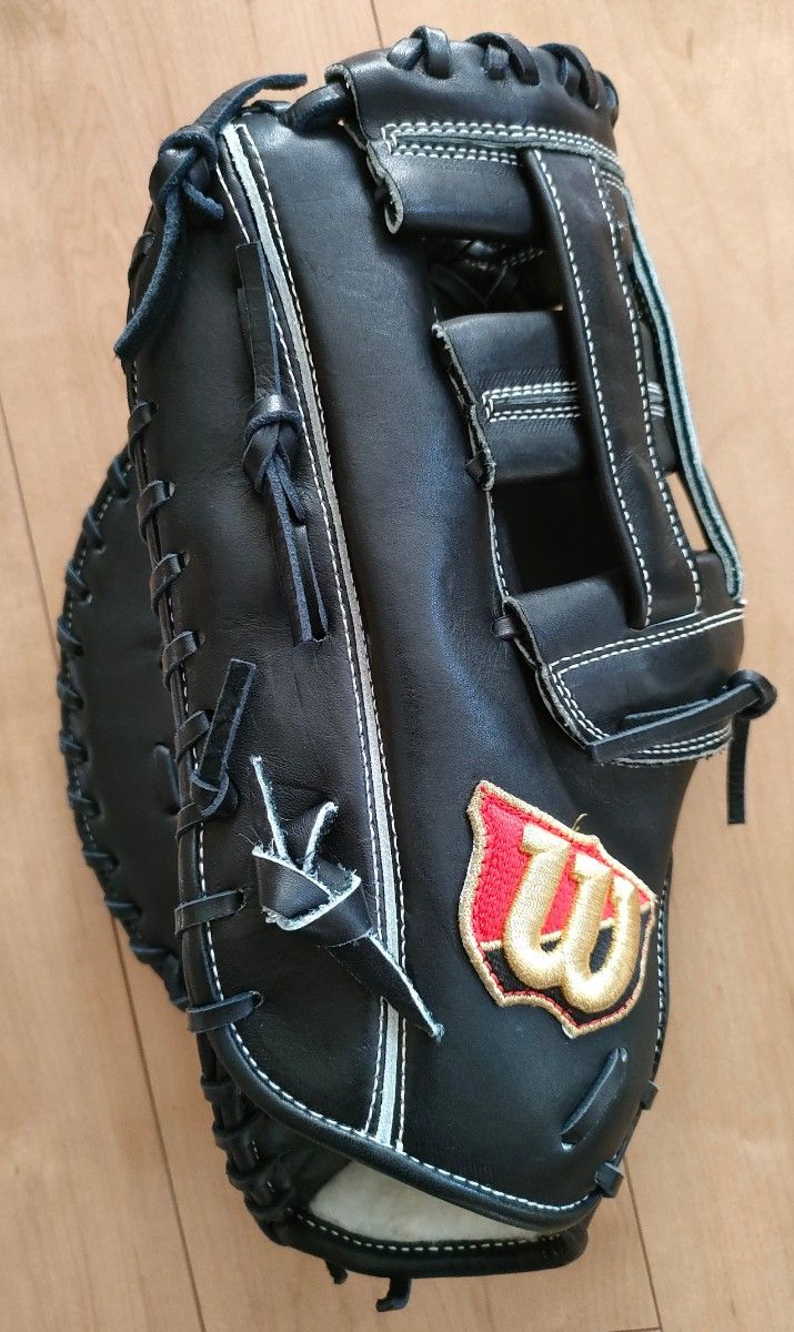 新品、希少、付属品】ウイルソン(Wilson) 硬式 ファーストミット 黒-