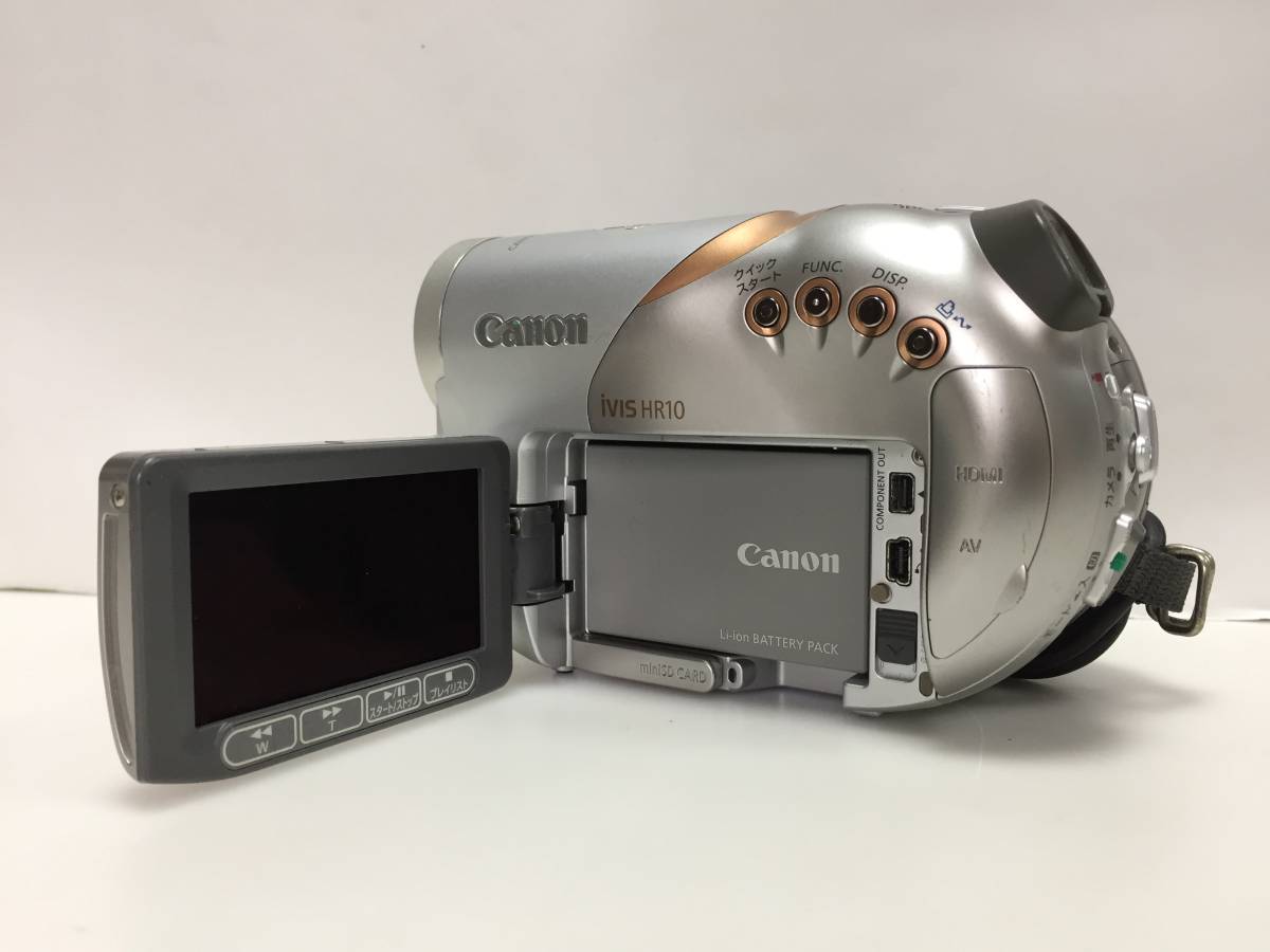 Canon　DVDビデオカメラ　iVIS　HR10　現状品RT-2899_画像3