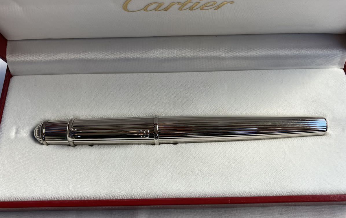 万年筆 Cartier カルティエ ディアボロ 18K-750刻印有 他 シルバーカラー _画像2