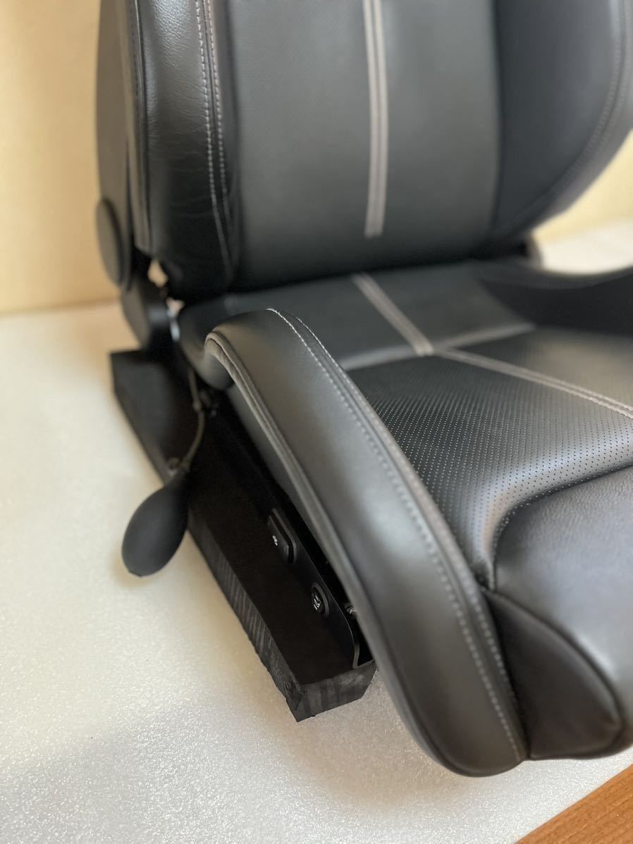 【 RECARO 】 正規品 レカロ スポーツスター 2019年製 ブラックレザー シートヒーター 電動リクライニング セミバケ（検/新春 売り切り価格_画像4