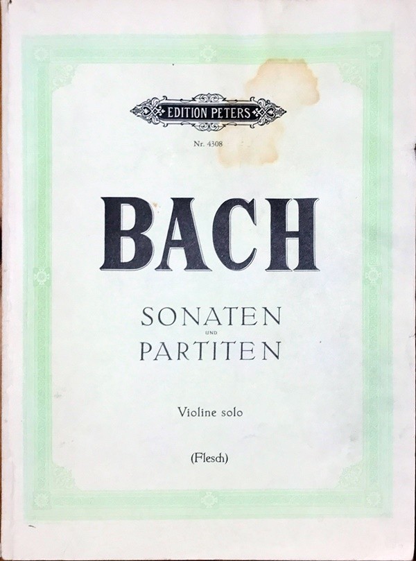 バッハ 無伴奏バイオリンのためのソナタとパルティータ BWV 1001-1006/フレッシュ編 輸入楽譜 Bach Sonaten und Partiten 洋書_画像1
