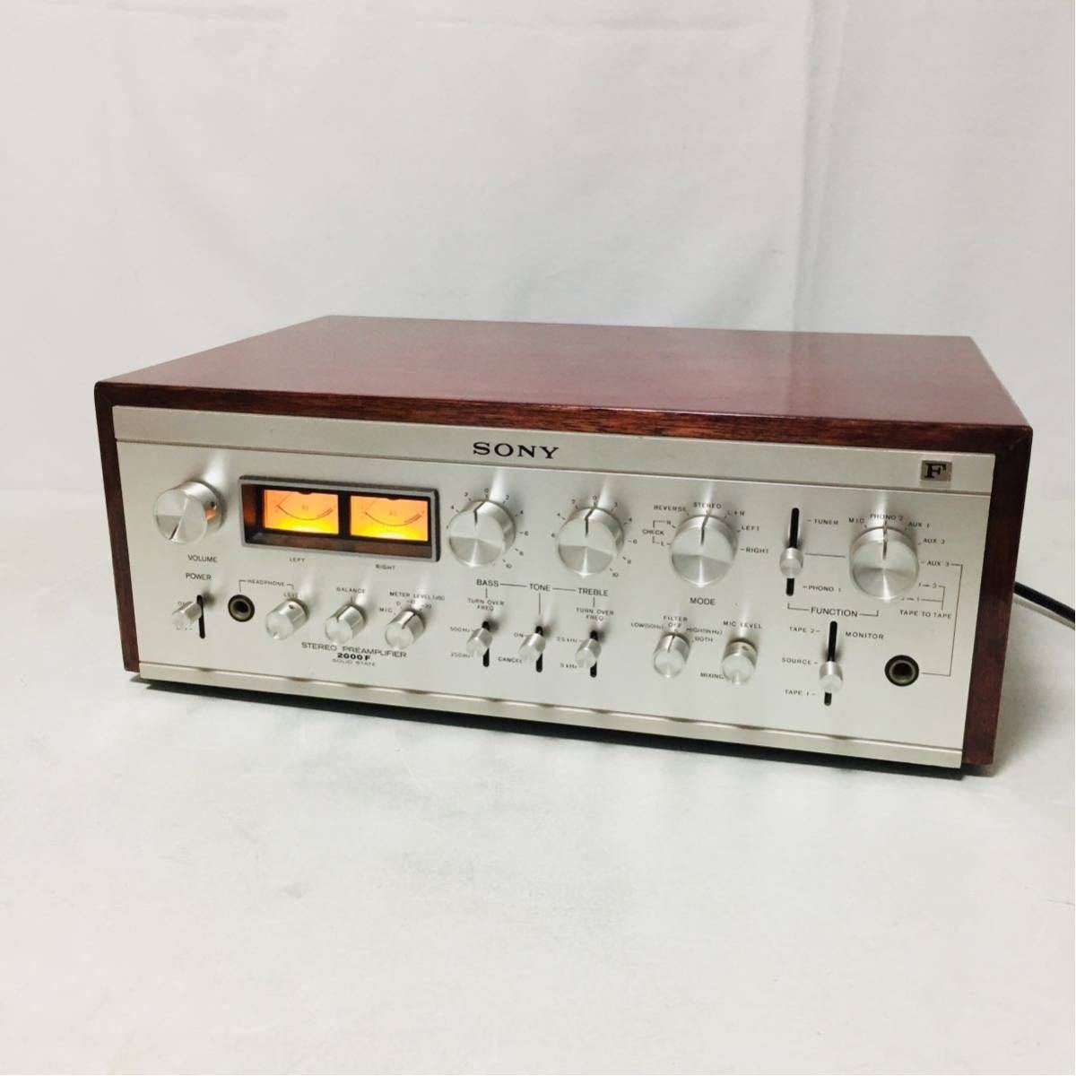 激安通販の 動作確認済 SONY ソニー TA-2000F STEREO PREAMPLIFIER