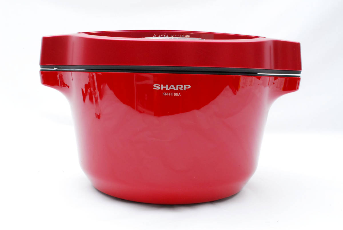 数々の賞を受賞 未使用 SHARP 0986 KN-HT99A レッド系 ホットクック
