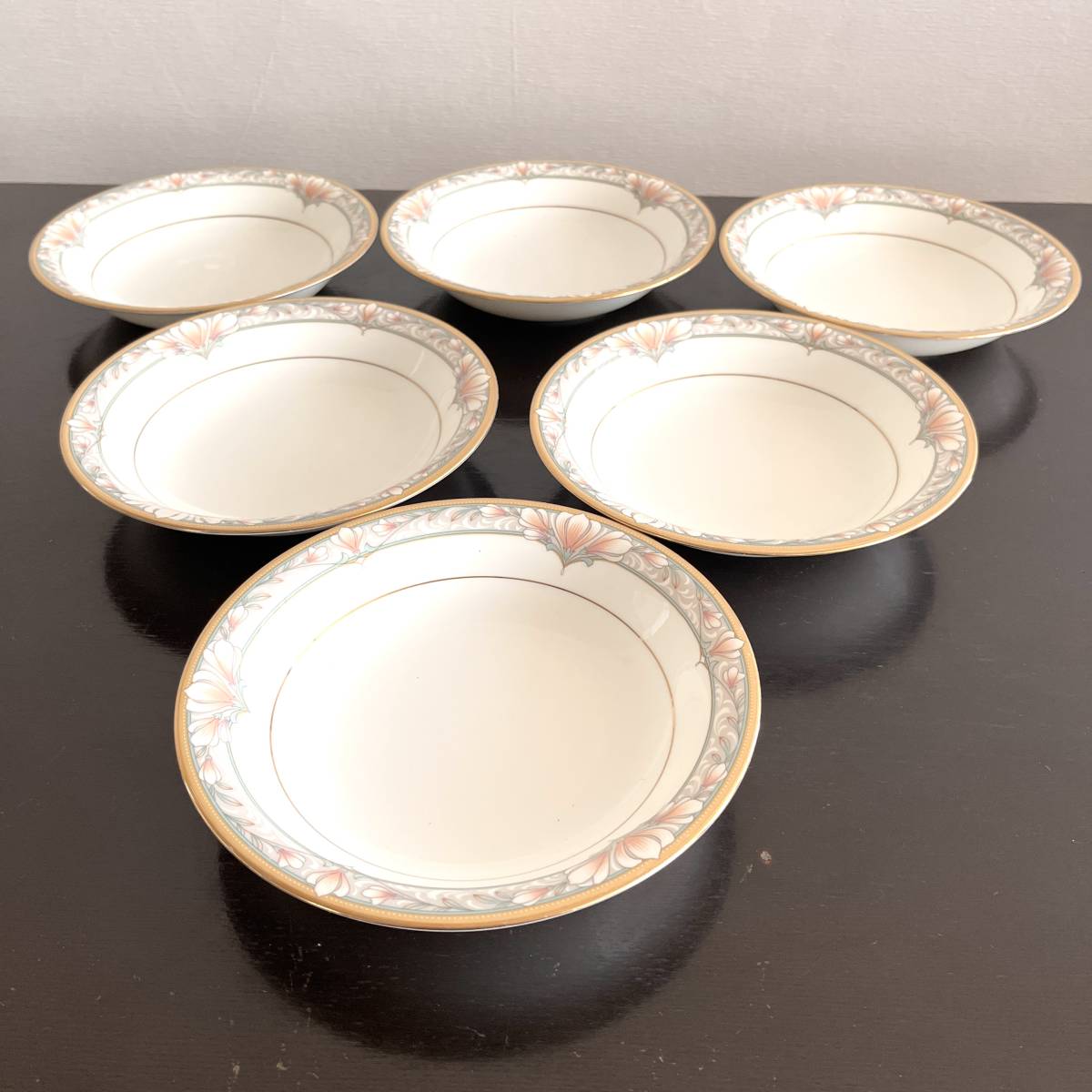 Noritake CHARLOTTE ノリタケ シャーロット サラダボウル 6客（3502）の画像1