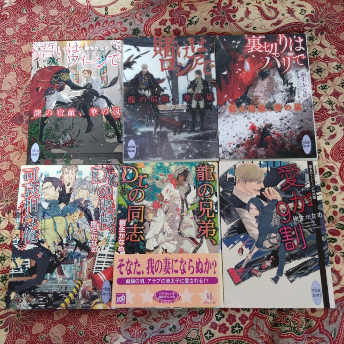 一気読み!同人誌セット全巻セット◆樹生かなめ 龍&Dr.シリーズ 全48巻+同人誌9冊 GARBO ホワイトハート ヤクザ 医者 ホスト