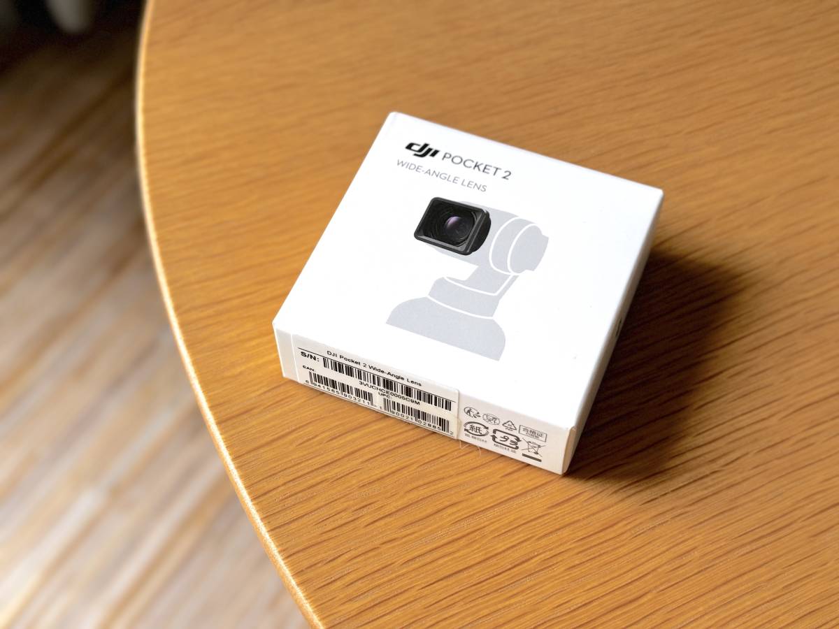 美品 純正 DJI Pocket 2 Wide-Angle Lens OP2P05 ワイドレンス DJI Pocket 2 広角レンズ 初代 OsmoPocket にも使えます_画像1