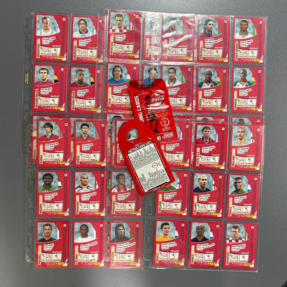 2002 FIFAワールドカップ オフィシャルトレーディングカード 全 2002 FIFAワールドカップ オフィシャルトレーディングカード 全