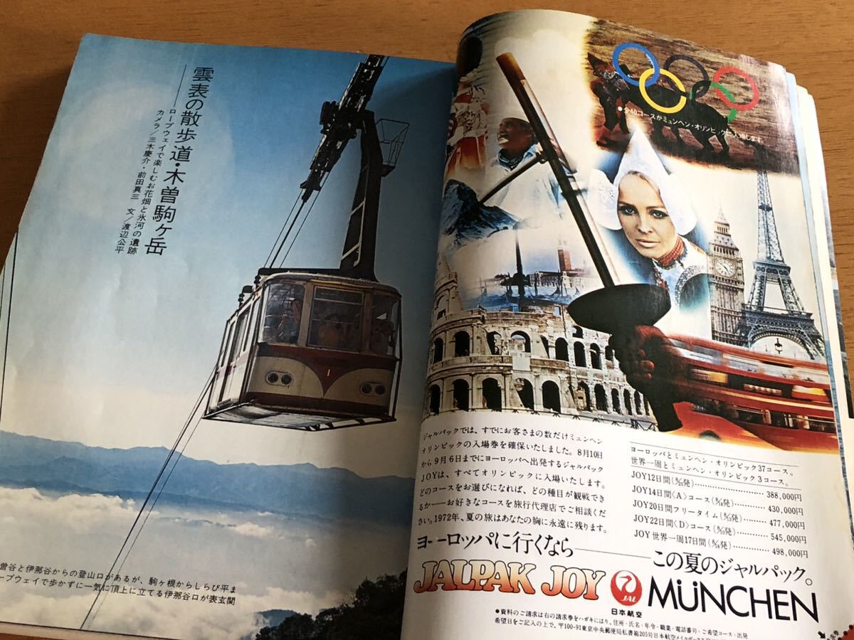 レトロ雑誌 旅 1972年7月号 昭和47年 TRAVEL 日本交通公社 JTB ハワイ 鉄道 夏のバカンス_画像6