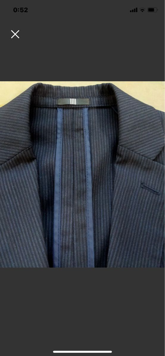 美品 スーツセレクト スーツ Y5 ニュージーランドウールミックス 紺 スキニー